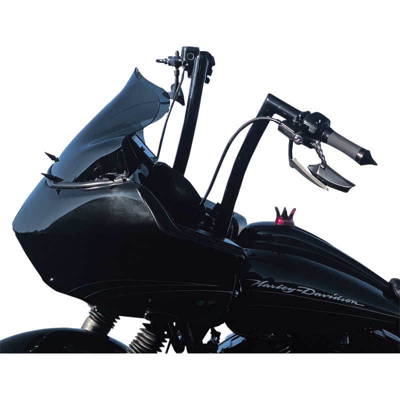 EZ Install Flat Top Handlebar - Gloss Black, 16” Rise