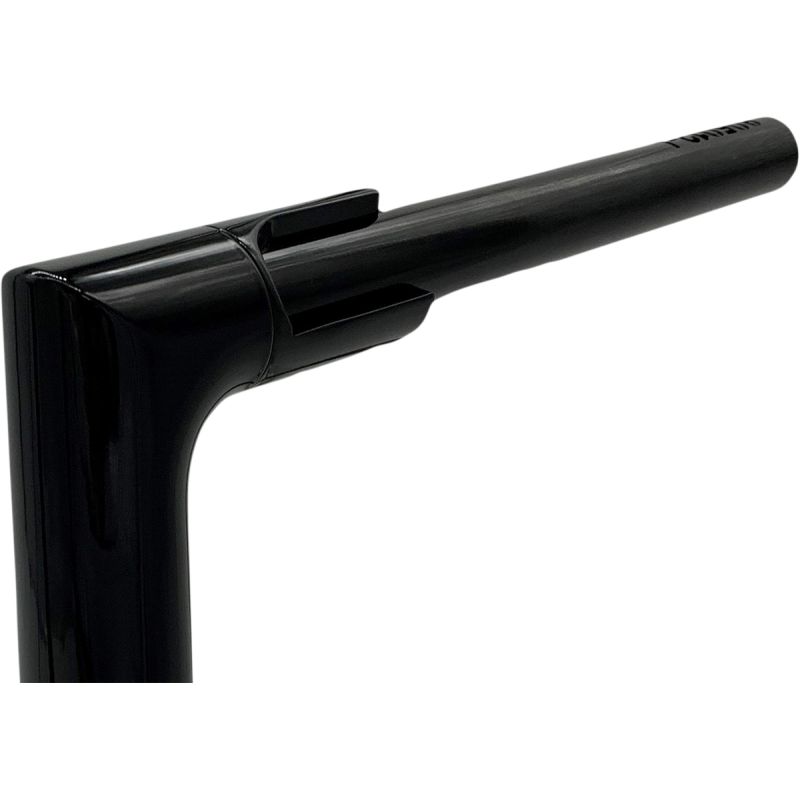 EZ Install Flat Top Handlebar - Gloss Black, 14” Rise