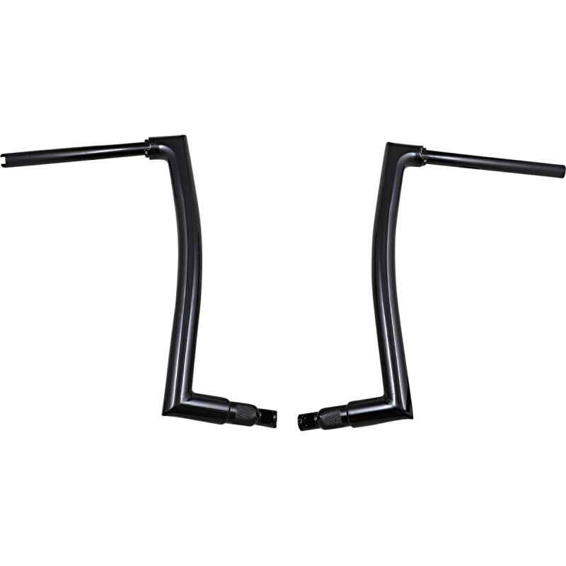 EZ Install Flat Top Handlebar - Gloss Black, 16” Rise