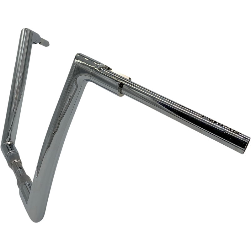 EZ Install Flat Top Handlebar - Chrome, 12” Rise