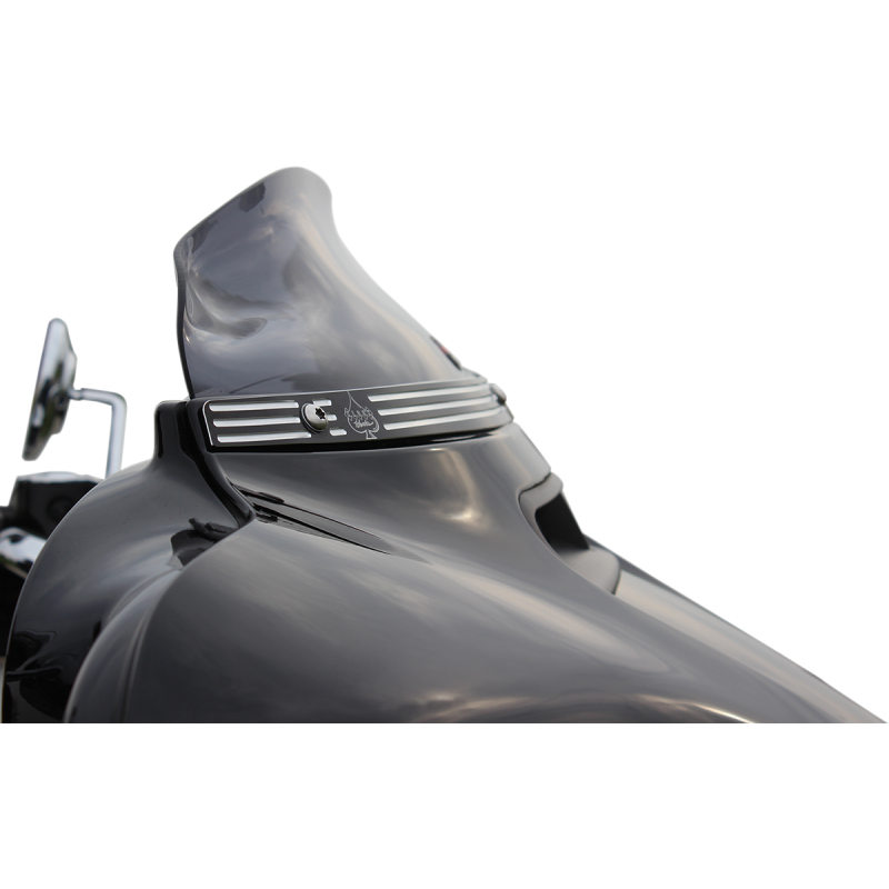 Flare Windshield 4" Dark Smoke