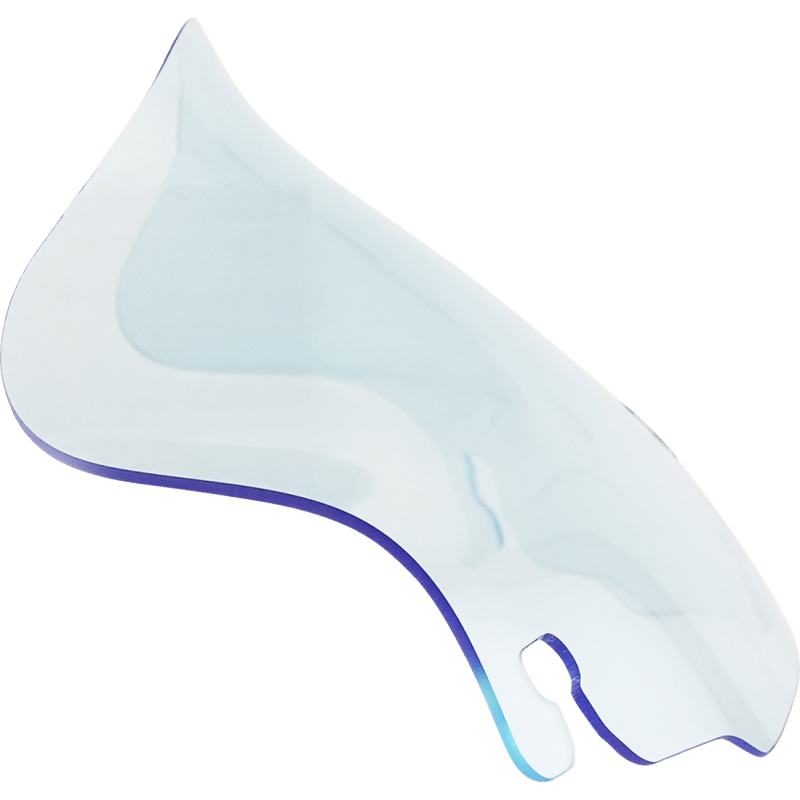 Ice Kolor Flare Windshield 6.5" Blue