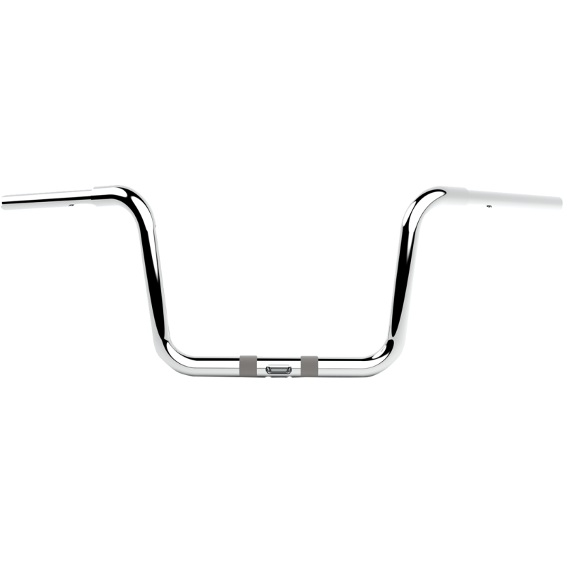 Chrome 1 1/4" Twin Round Handlebars, 10" End Rise