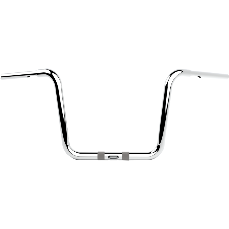 Chrome 1 1/4" Twin Round Handlebars, 12" End Rise