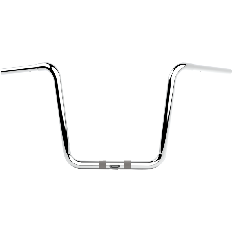 Chrome 1 1/4" Twin Round Handlebars, 14" End Rise