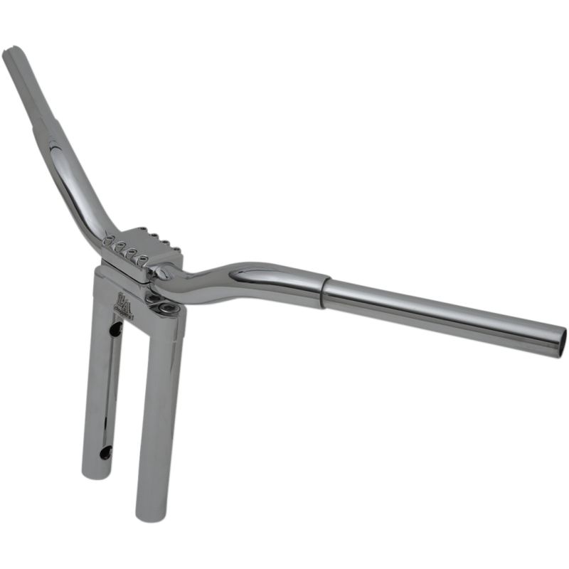 Chrome 1 1/4" Kage Fighter T-Bars, 12" End Rise
