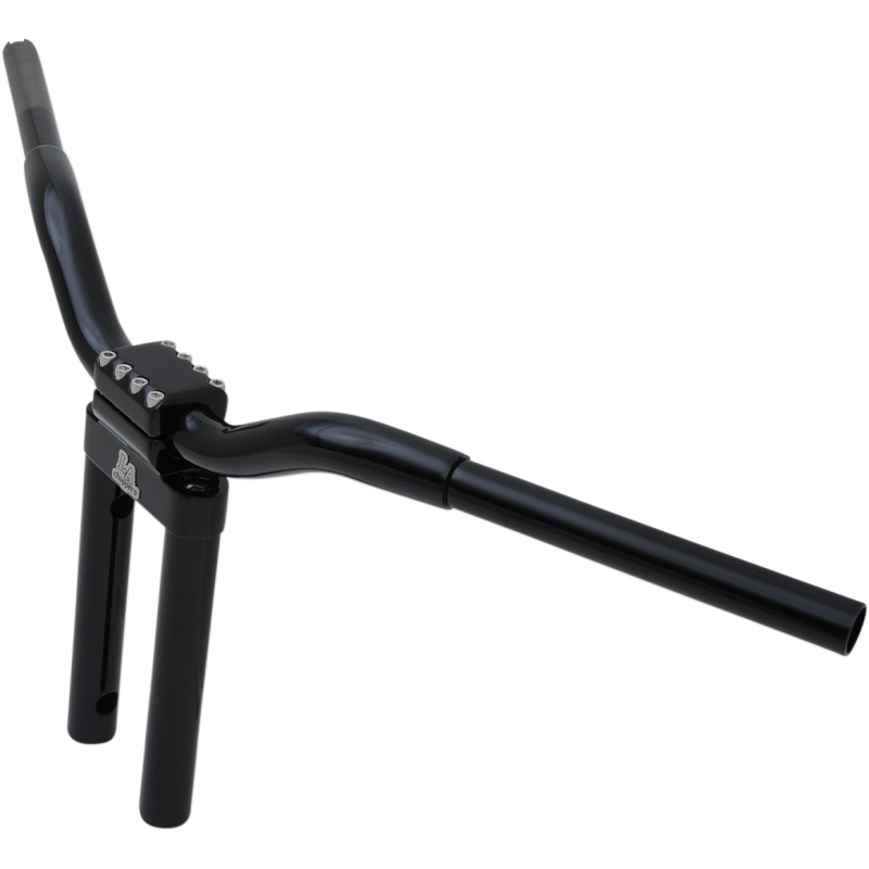 Black 1 1/4" Kage Fighter T-Bars, 12" End Rise