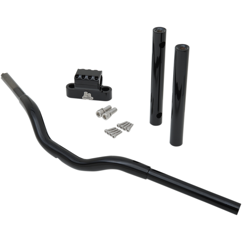 Black 1 1/4" Kage Fighter T-Bars, 14" End Rise