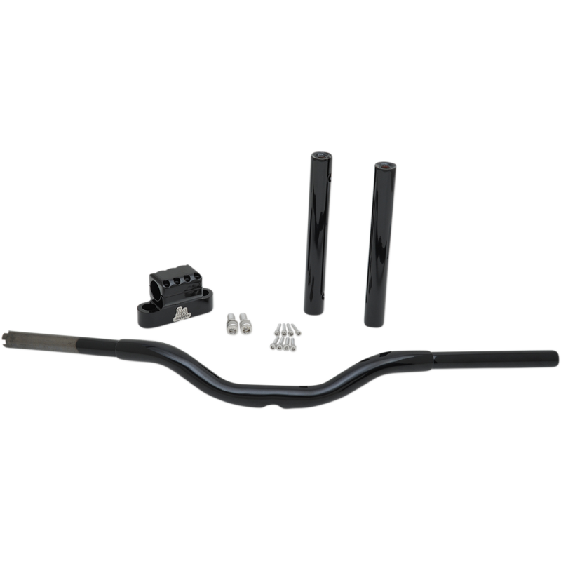 Black 1 1/4" Kage Fighter T-Bars, 14" End Rise