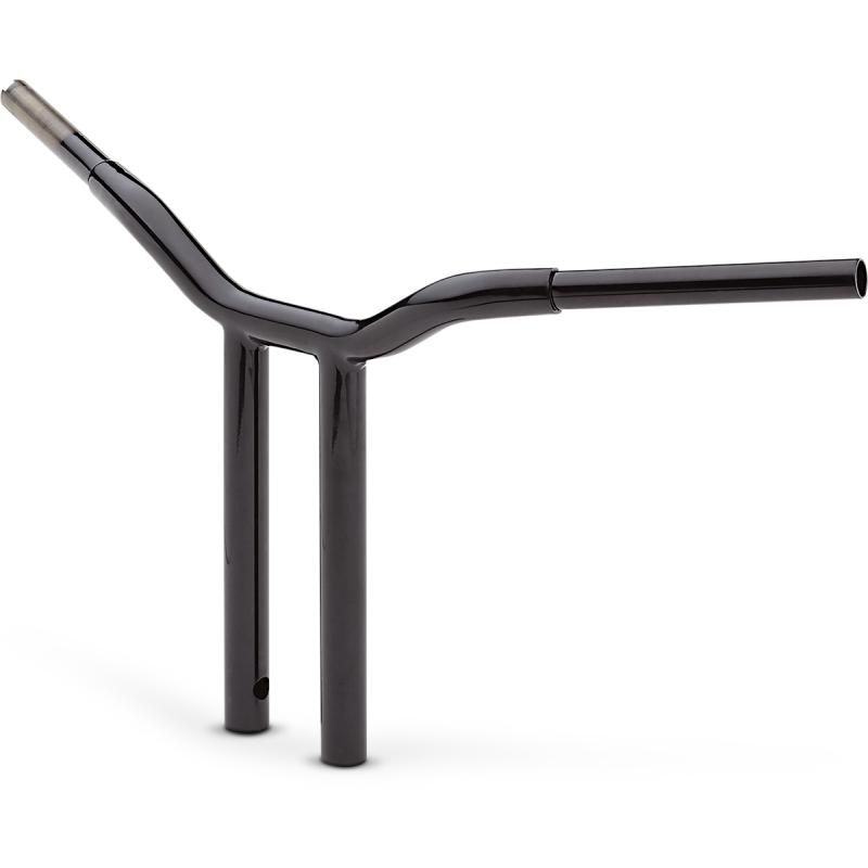 Gloss Black 1 1/4" One-Piece Kage Fighter T-Bars, 14" End Rise