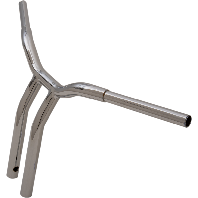 Chrome 1 1/4" One-Piece Kage Fighter T-Bars, 14" End Rise