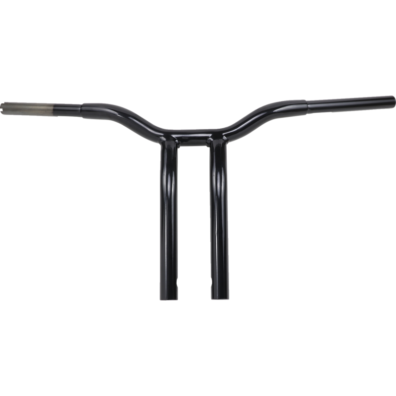 Gloss Black 1 1/4" One-Piece Kage Fighter T-Bars, 14" End Rise
