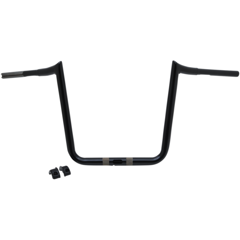 1 1/4" Hefty Prime Ape Handlebars, Black, 14" End Rise