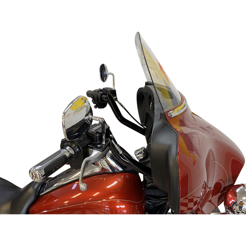 Reduced Reach Pointed Top Handlebar Gloss Black 11 Inch