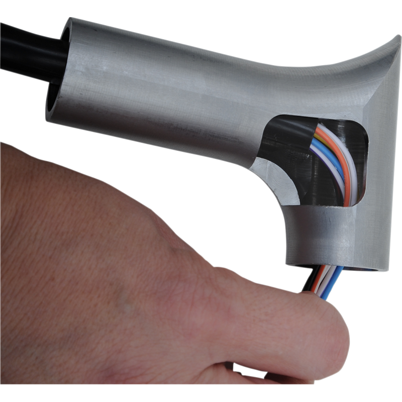 10" EZ Install Pointed Top Handlebar, Chrome (FLHT/FLHX Fitment)