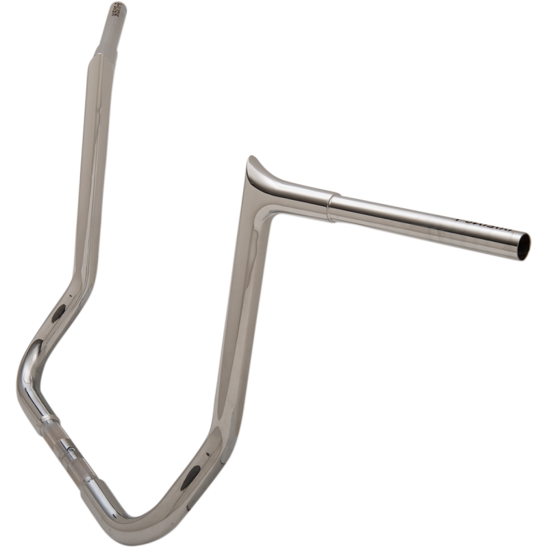 16" EZ Install Pointed Top Handlebar, Chrome (FLHT/FLHX Fitment)