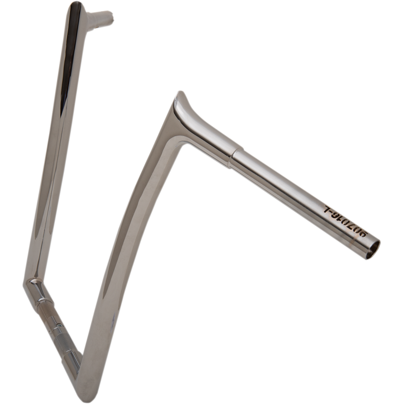16" EZ Install Pointed Top Handlebar, Chrome (Softail/Dyna Fitment)