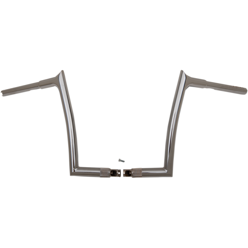 12" EZ Install Pointed Top Handlebar, Chrome (Stock Clamps)