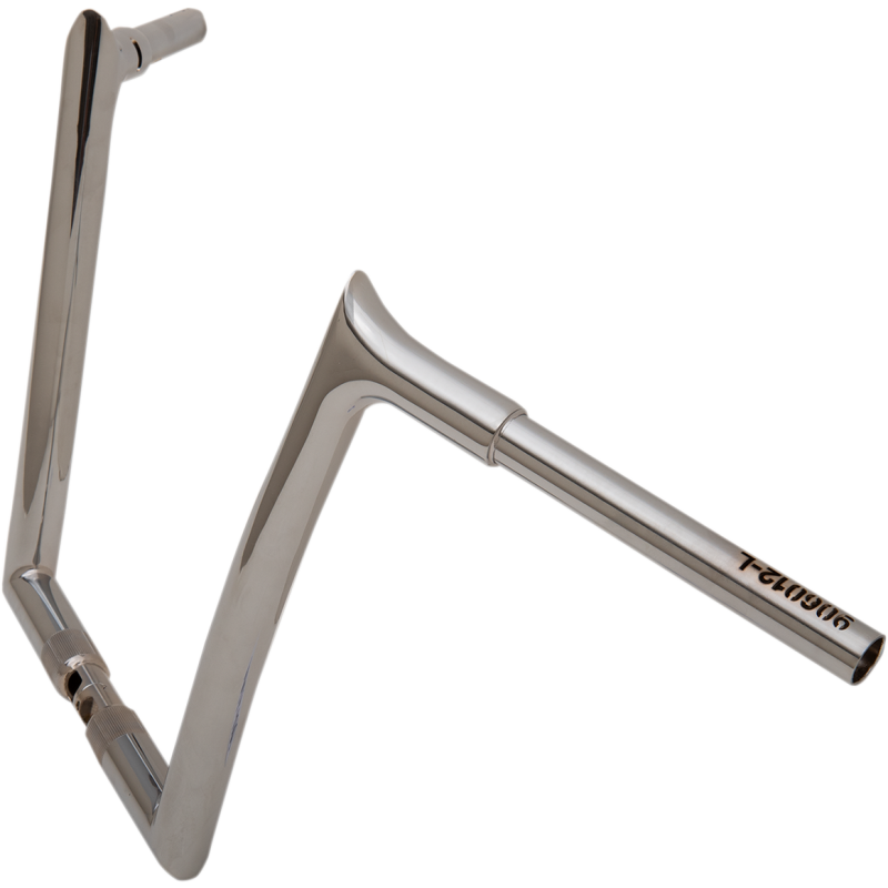 12" EZ Install Pointed Top Handlebar, Chrome (Stock Clamps)