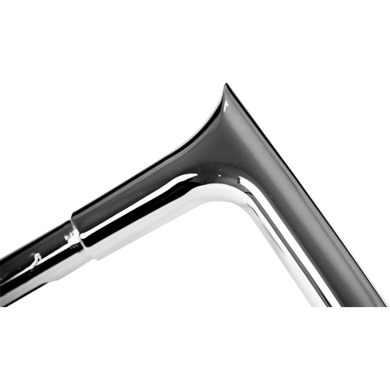 14" EZ Install Pointed Top Handlebar, Chrome (Stock Clamps)