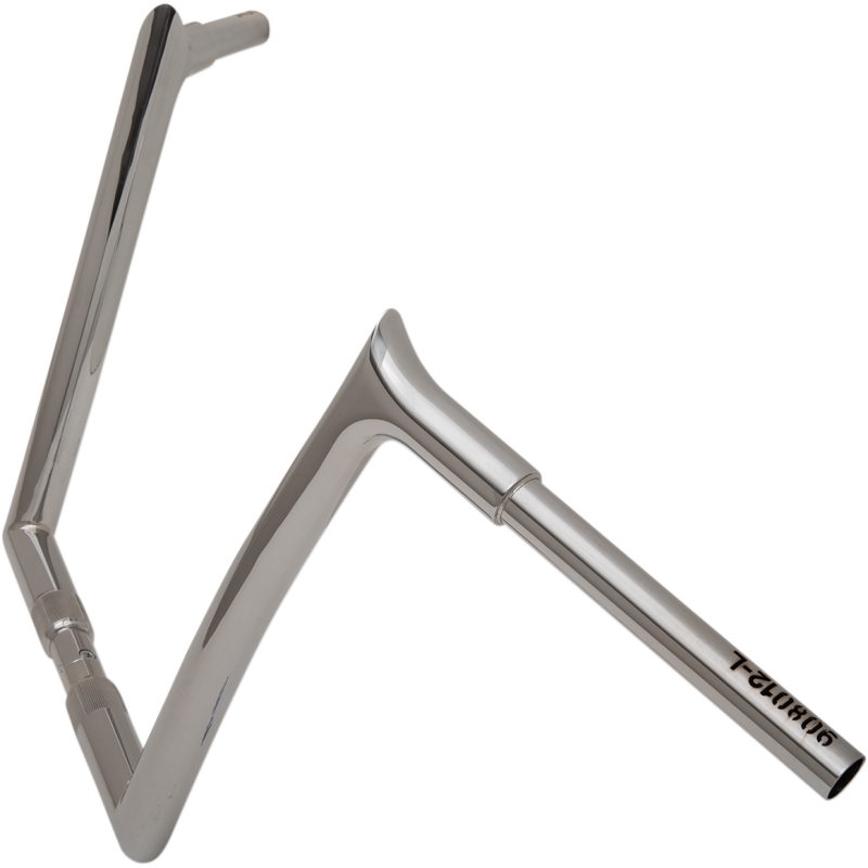 12" EZ Install Pointed Top Handlebar, Chrome (Wide Fitment)