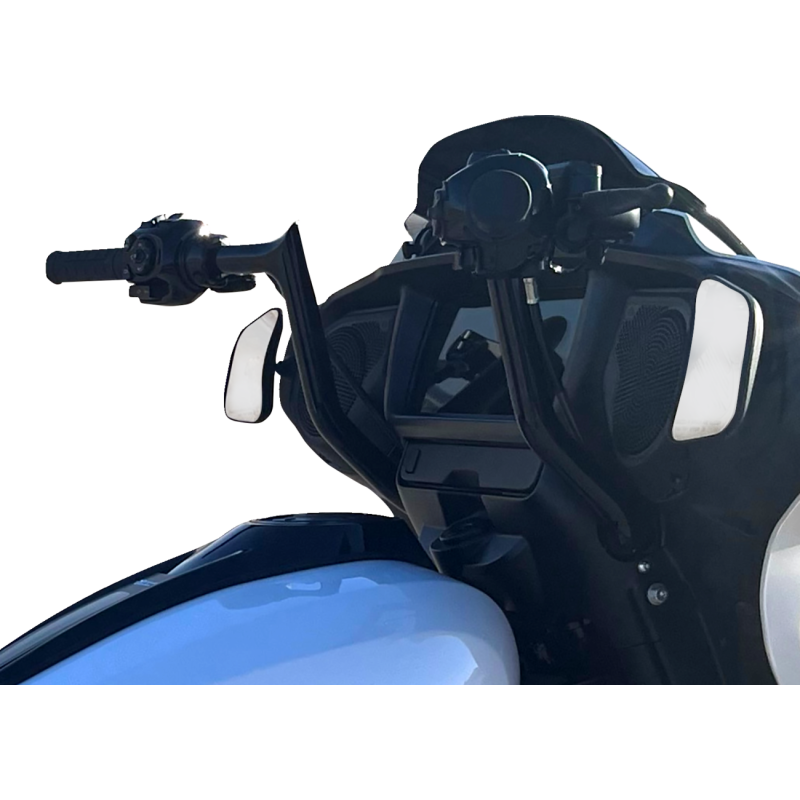 12" EZ Install Pointed Top Handlebar, Gloss Black