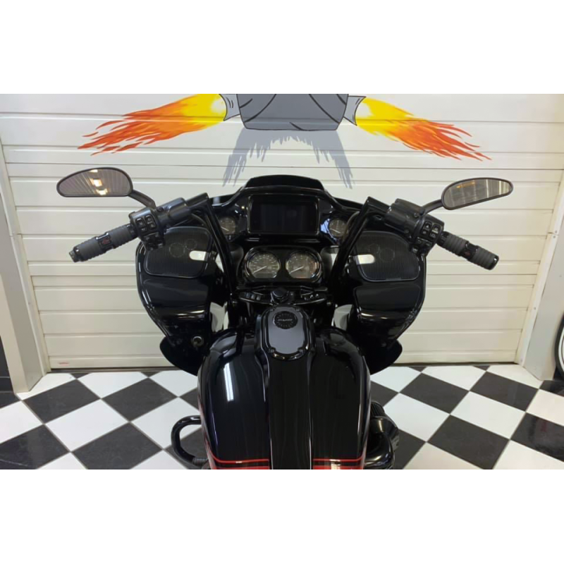 Flat Top Handlebar Gloss Black 12 Inch