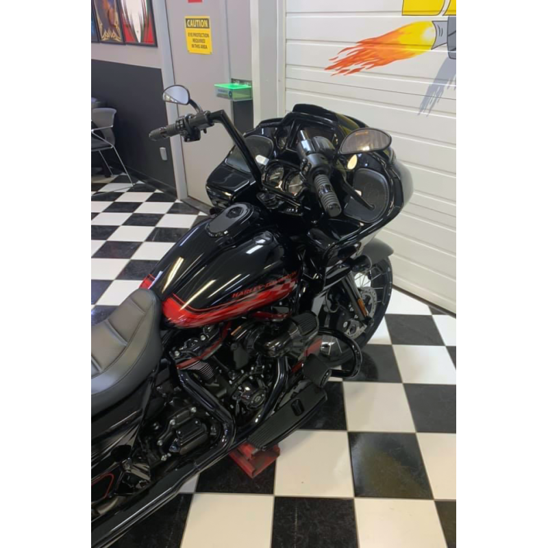 Flat Top Handlebar Gloss Black 12 Inch