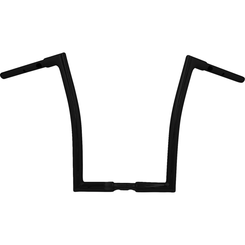 1 1/4" EZ Install Flat Top Handlebars - Gloss Black, 16" Rise