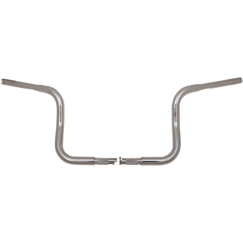 1 1/4" EZ Install Round Top Handlebars - Chrome, 10" Rise