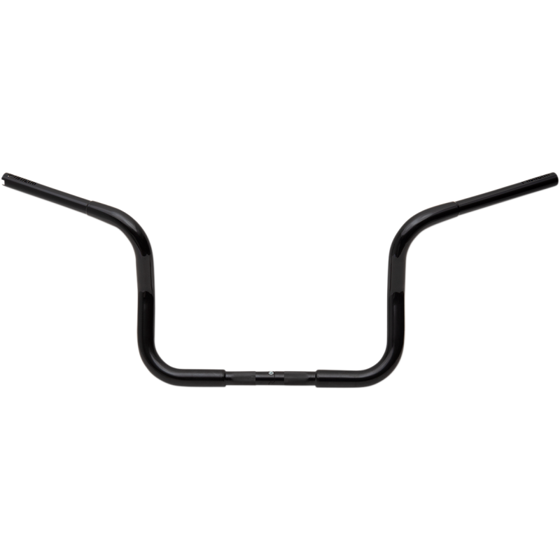 1 1/4" EZ Install Round Top Handlebars - Gloss Black, 10" Rise