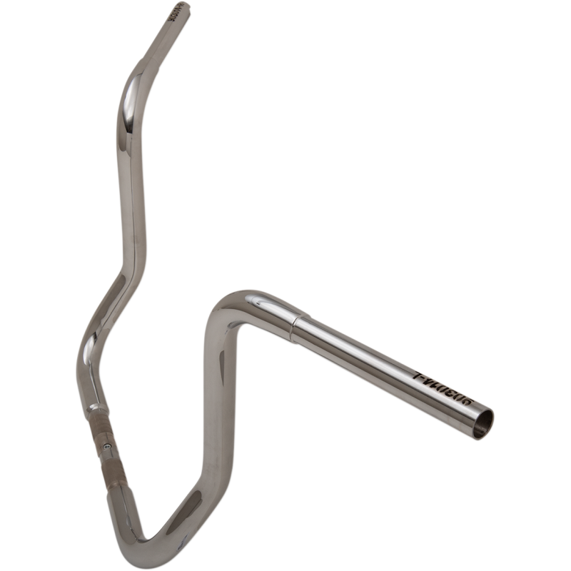 1 1/4" EZ Install Round Top Handlebars - Chrome, 14" Rise