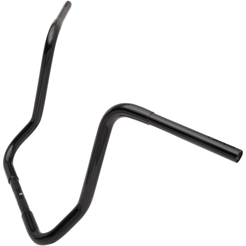 1 1/4" EZ Install Round Top Handlebars - Gloss Black, 16" Rise