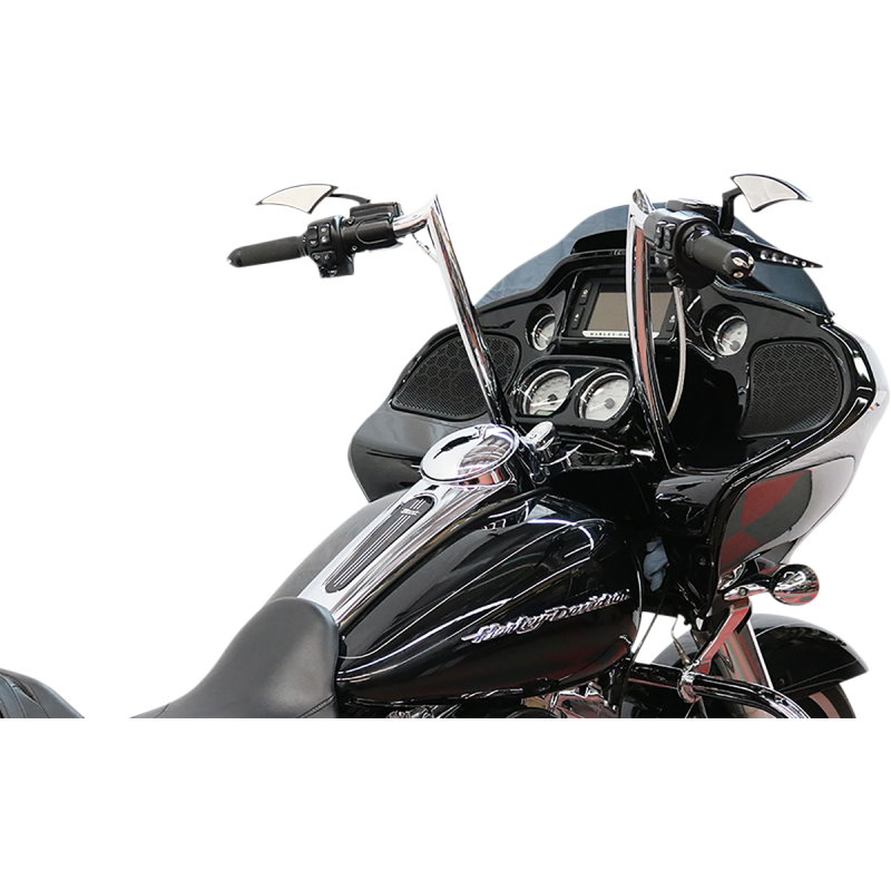 1 1/4" Bagger Monkey Bars - Chrome, 14" Rise