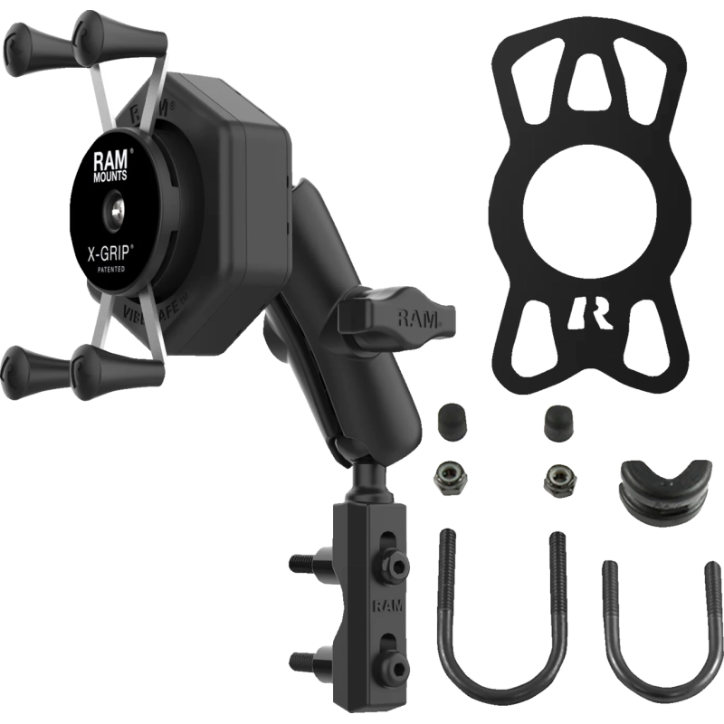 X-Grip Phone Mount with Vibe-Safe and Reservoir Base