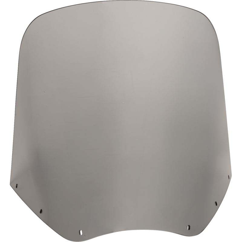 15" Black smoke Solid Windshield