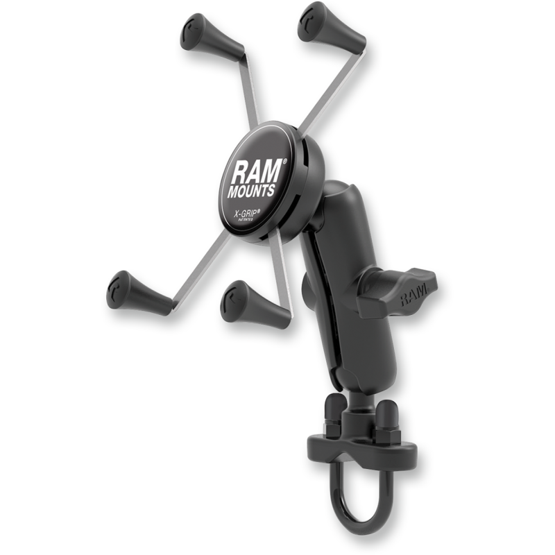 RAM X-Grip Phone Mount and Motorcycle Fork Stem Base