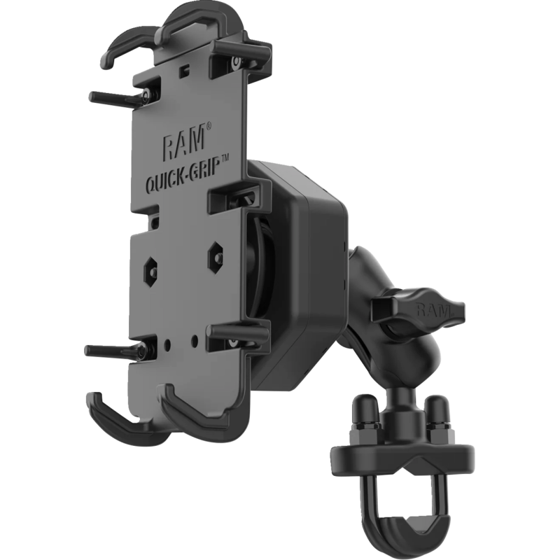 Quick-Grip XL Phone Mount with Vibe-Safe and U-Bolt Base