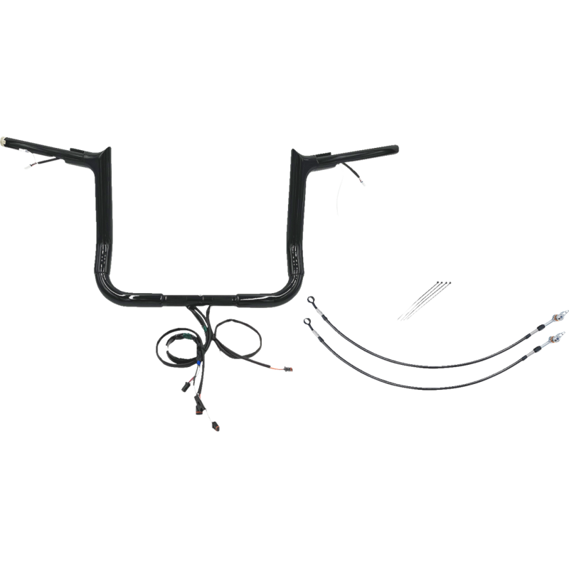 EZ Install Handlebar Kit Gloss Black 12" Rise