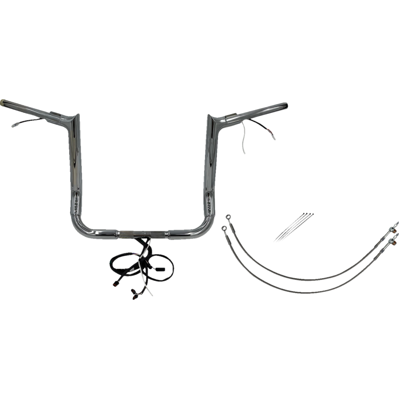 EZ Install Handlebar Kit Chrome 14" Rise