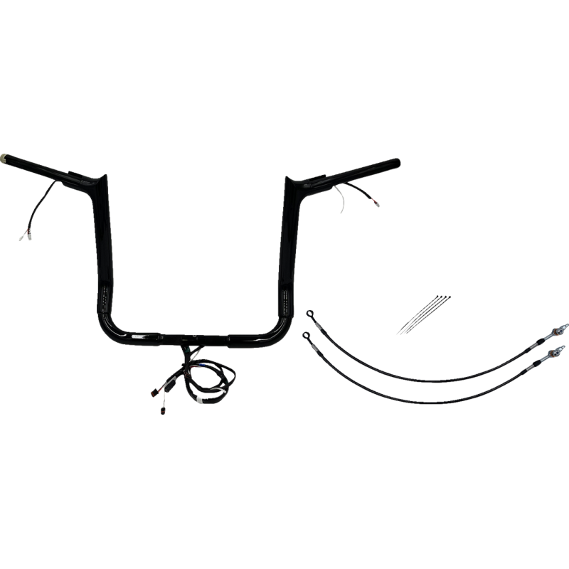 EZ Install Handlebar Kit Gloss Black 14" Rise