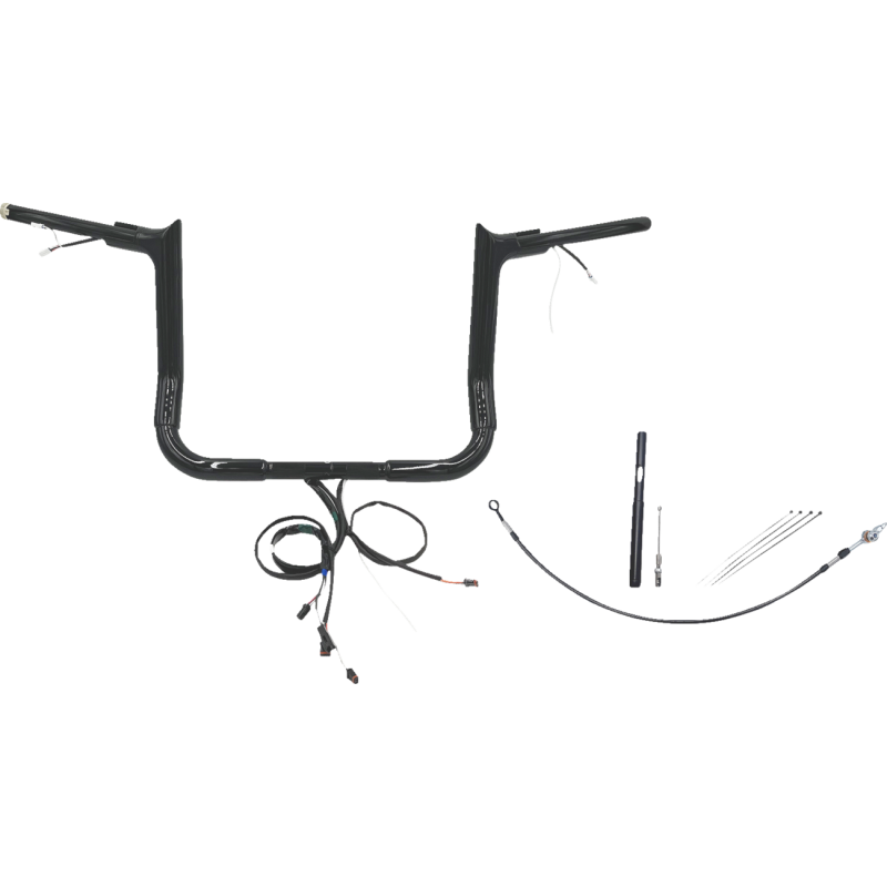 EZ Install Handlebar Kit Gloss Black 12" Rise