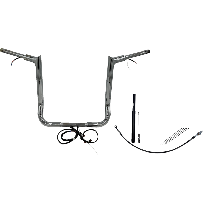 EZ Install Handlebar Kit Chrome 16" Rise