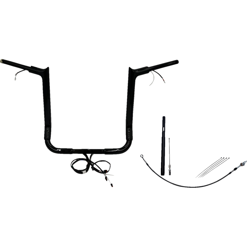 EZ Install Handlebar Kit Gloss Black 16" Rise