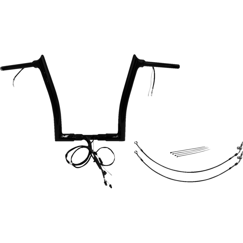 EZ Install Handlebar Kit Gloss Black 14" Rise