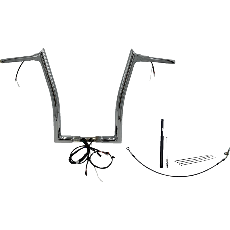 EZ Install Handlebar Kit Chrome 16" Rise