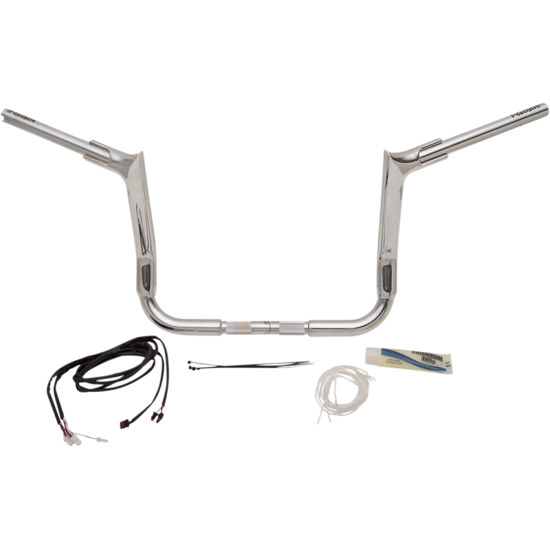 Fat Baggers Pointed Top EZ Install Handlebar 12" Chrome