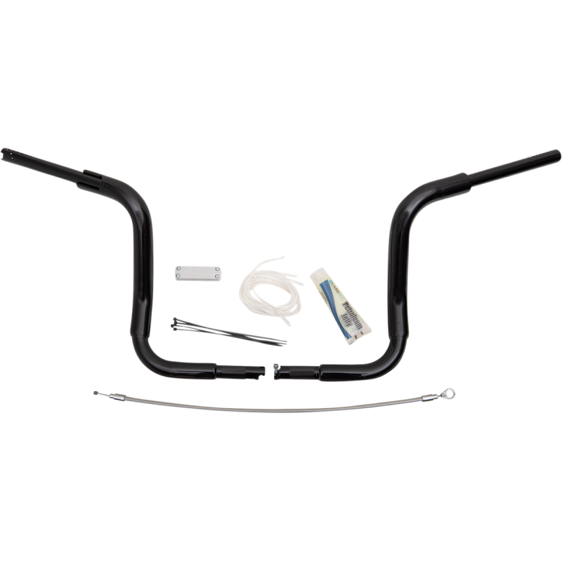 Fat Baggers Round Top EZ Install Handlebar 12" Gloss Black