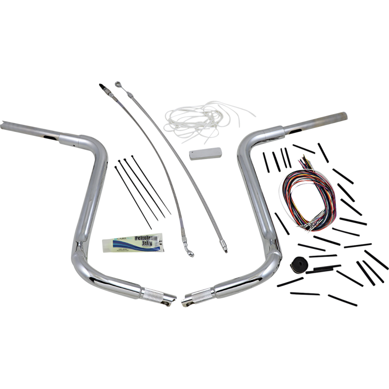 Fat Baggers Round Top EZ Install Handlebar 16" Chrome