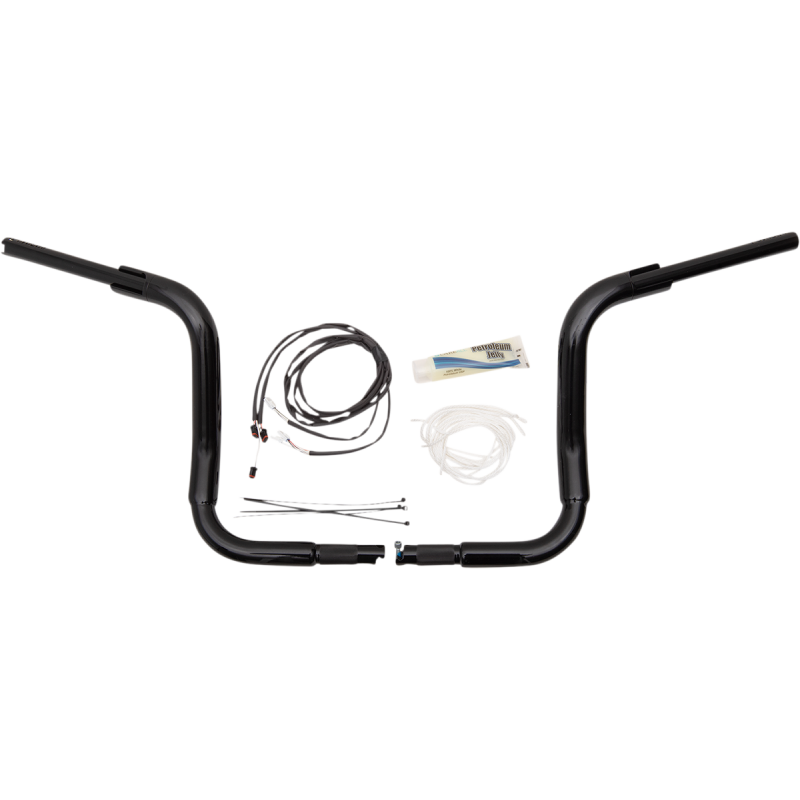 Fat Baggers Round Top EZ Install Handlebar 12" Gloss Black